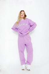 The Varsity Sweatshirt - Lilac