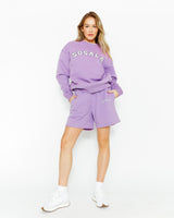 The Varsity Sweatshirt - Lilac