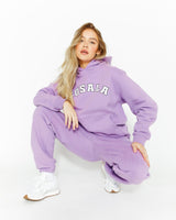 The Varsity Hoodie - Lilac